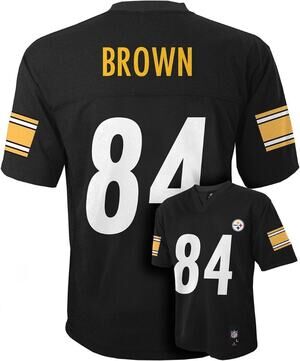 Outerstuff Antonio Brown Pittsburgh Steelers Infant NFL Black Jersey